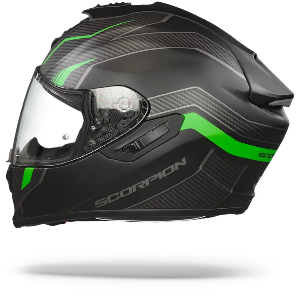 Scorpion EXO-1400 Air Fortuna Matt Black-Green Full Face Helmet 8 Scorpion EXO-1400 Air Fortuna Matt Black-Green Full Face Helmet - Image 6