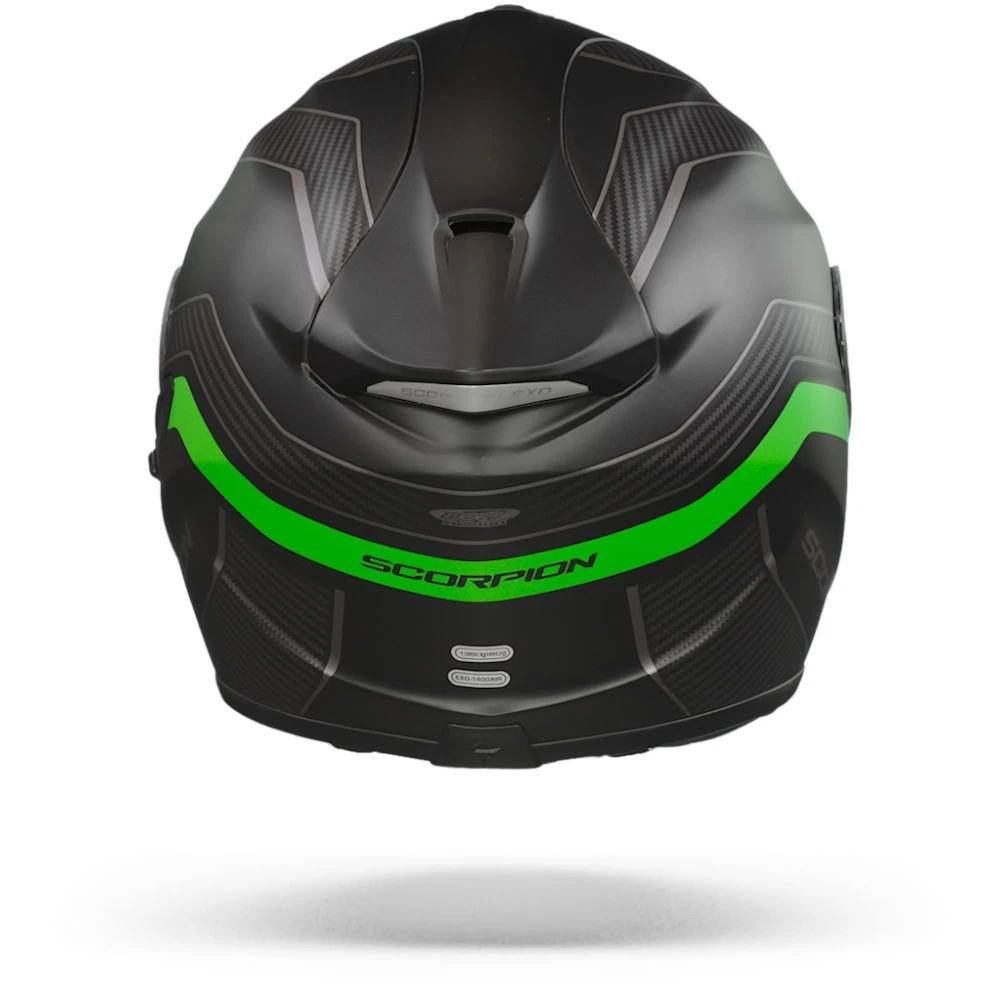 Scorpion EXO-1400 Air Fortuna Matt Black-Green Full Face Helmet 7 Scorpion EXO-1400 Air Fortuna Matt Black-Green Full Face Helmet - Image 5