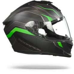 Scorpion EXO-1400 Air Fortuna Matt Black-Green Full Face Helmet 11 Scorpion EXO-1400 Air Fortuna Matt Black-Green Full Face Helmet -Scorpion Scorpion exo 1400 air fortuna matt black green.29
