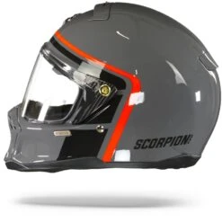 Scorpion EXO-HX1 Nostalgia Cement Grey-Black-Red Full Face Helmet 13 Scorpion EXO-HX1 Nostalgia Cement Grey-Black-Red Full Face Helmet -Scorpion Scorpion exo hx1 nostalgia cement grey black red.11
