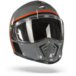 Scorpion EXO-HX1 Nostalgia Cement Grey-Black-Red Full Face Helmet 10 Scorpion EXO-HX1 Nostalgia Cement Grey-Black-Red Full Face Helmet -Scorpion Scorpion exo hx1 nostalgia cement grey black red.35
