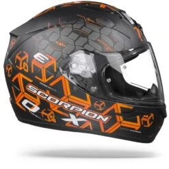 Scorpion EXO-390 Cube Matt Black Orange Full Face Helmet 11 Scorpion EXO-390 Cube Matt Black Orange Full Face Helmet -Scorpion ScorpionExo 390CubeMattBlackOrangeGlossy.29