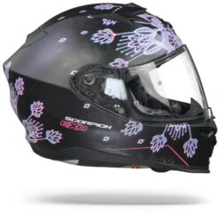 Scorpion EXO-520 Air Tina Matt Black Silver Full Face Helmet -Scorpion ScorpionExo 520AirTinaMattBlackSilver.29