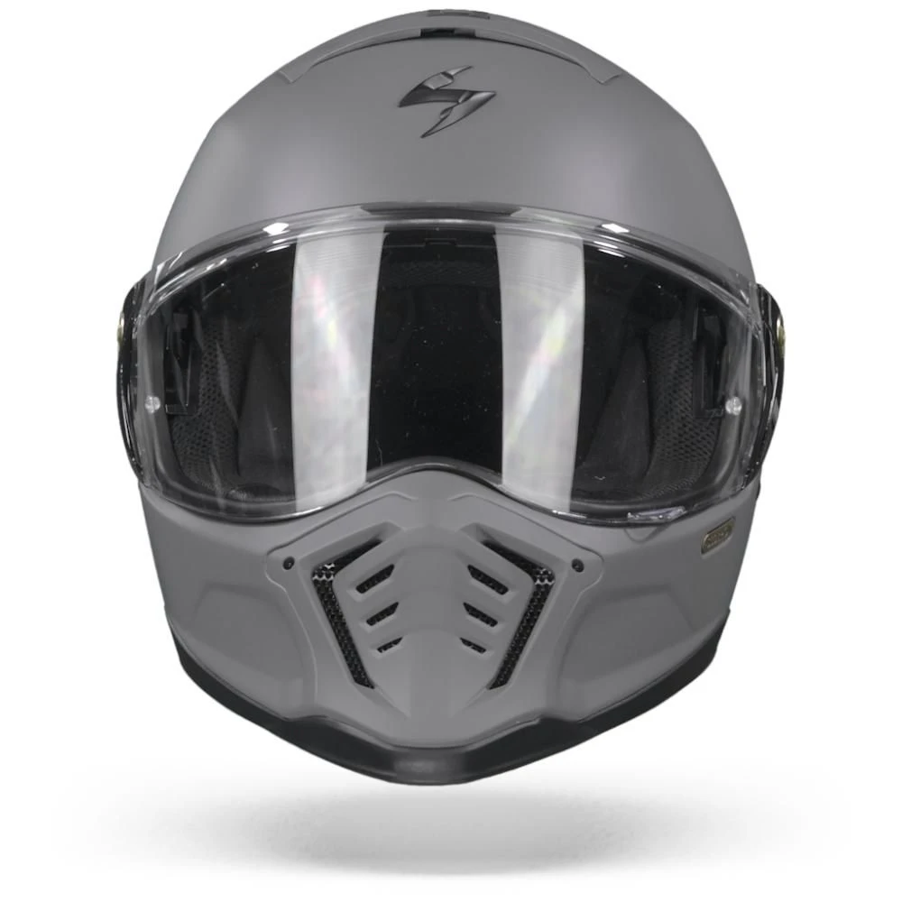 Scorpion EXO-HX1 Solid Matt Cement Grey Full Face Helmet 5 Scorpion EXO-HX1 Solid Matt Cement Grey Full Face Helmet - Image 3
