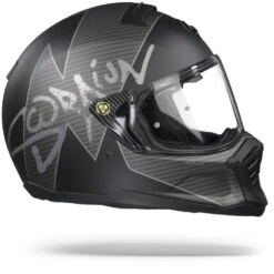 Scorpion EXO-HX1 Taktic Matt Black Silver Full Face Helmet -Scorpion ScorpionExo HX1TAKTICMattBlackSilver.29