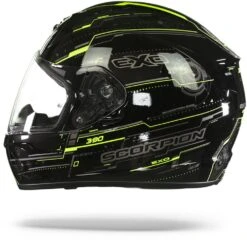 Scorpion EXO-390 Beat Black Neon Yellow Full Face Helmet -Scorpion Scorpion EXO 390 Beat Black Neon Yellow Full Face Helmet.11