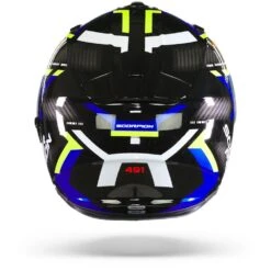 Scorpion EXO-491 Spin Black Blue Neon Yellow Full Face Helmet -Scorpion Scorpion EXO 491 Spin Black Blue Neon Yellow.19
