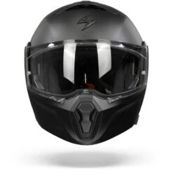 Scorpion EXO-930 Smart Matt Pearl Black Modular Helmet -Scorpion Scorpion exo 930 smart solid matt pearl black.01
