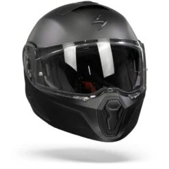 Scorpion EXO-930 Smart Matt Pearl Black Modular Helmet -Scorpion Scorpion exo 930 smart solid matt pearl black.35