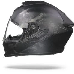 Scorpion EXO-1400 Air Asio Matt Black Silver Full Face Helmet -Scorpion Scorpionexo 1400airasiomattblacksilver.11
