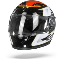 Scorpion EXO-490 Tour White Red Full Face Helmet -Scorpion Scorpionexo 490tour.03