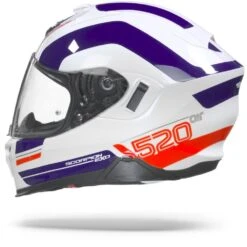 Scorpion EXO-520 Air Lemans White Blue Red Full Face Helmet -Scorpion Scorpionexo 520lemanswhiteblueredglossy.11