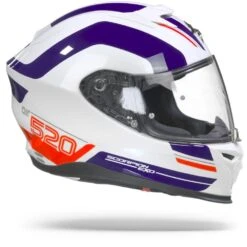 Scorpion EXO-520 Air Lemans White Blue Red Full Face Helmet -Scorpion Scorpionexo 520lemanswhiteblueredglossy.29