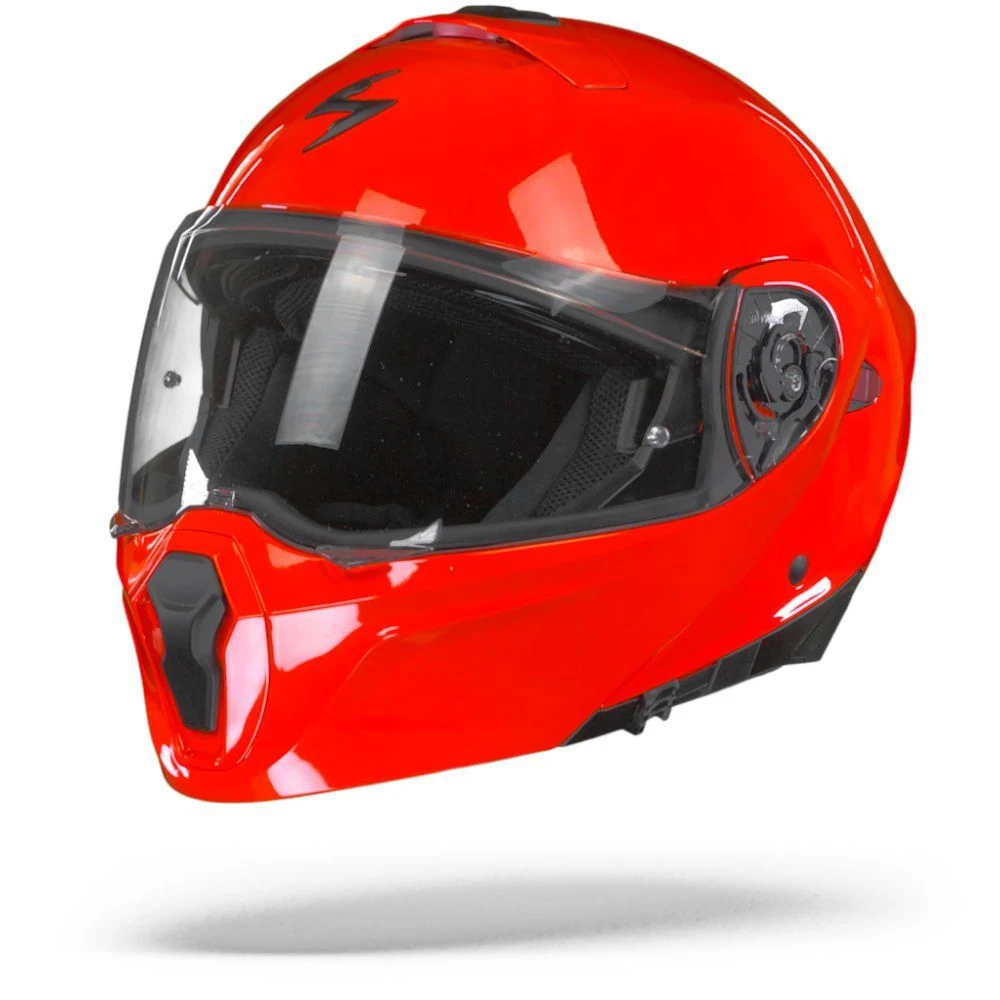 Scorpion EXO-930 Solid Neon Red Modular Helmet 7 Scorpion EXO-930 Solid Neon Red Modular Helmet - Image 5