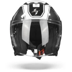 Scorpion EXO-S1 Cross-Ville White Black Silver Jet Helmet -Scorpion Scorpionexo s1cross villewhiteblacksilverglossy.01