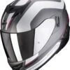 Scorpion EXO-520 Air Lemans Matt Silver Red Full Face Helmet -Scorpion a scorpionexo520a lemans matsilred getstung
