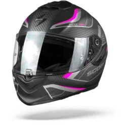 Scorpion EXO-1400 Air Attune Matt Black Pink Full Face Helmet -Scorpion exo 1400 air attune 1pi matte.04 1