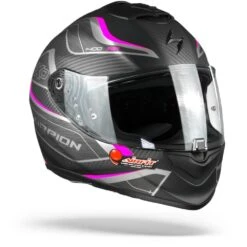 Scorpion EXO-1400 Air Attune Matt Black Pink Full Face Helmet