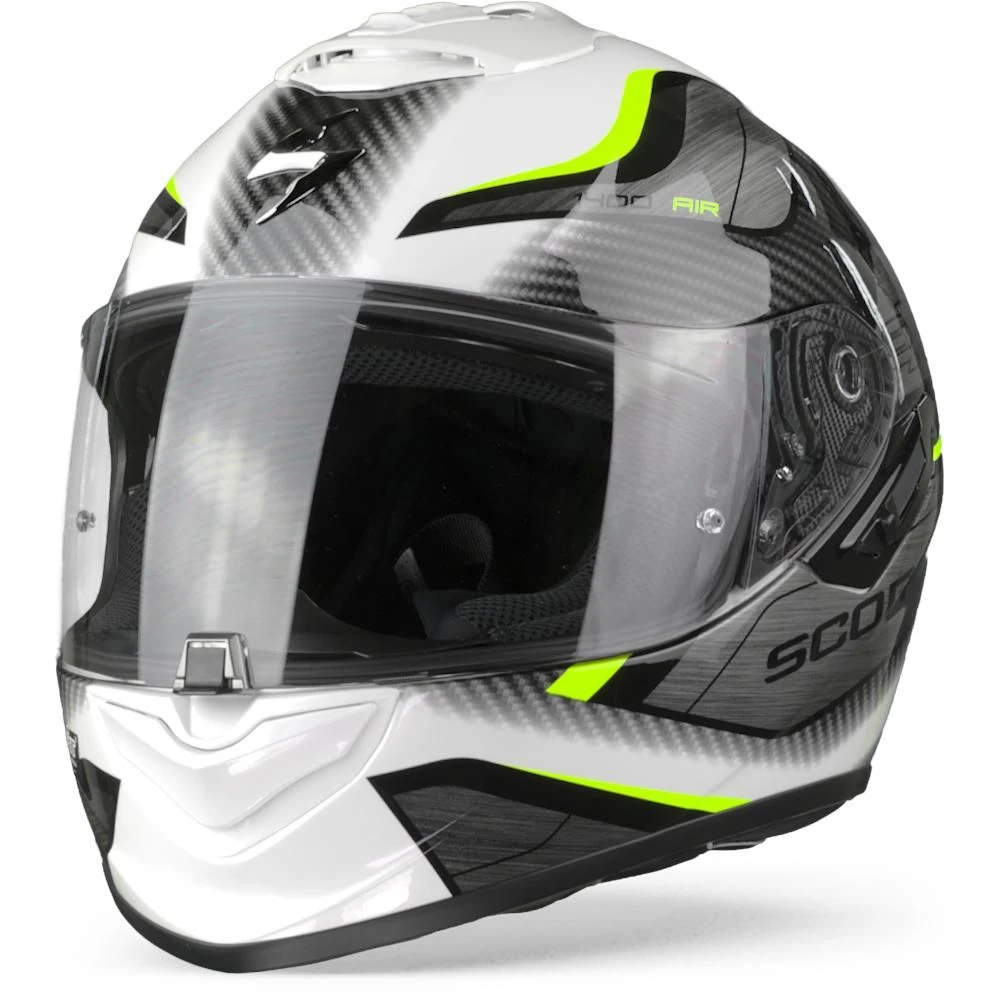 Scorpion EXO-1400 Air Attune White Neon Yellow Full Face Helmet 8 Scorpion EXO-1400 Air Attune White Neon Yellow Full Face Helmet - Image 6