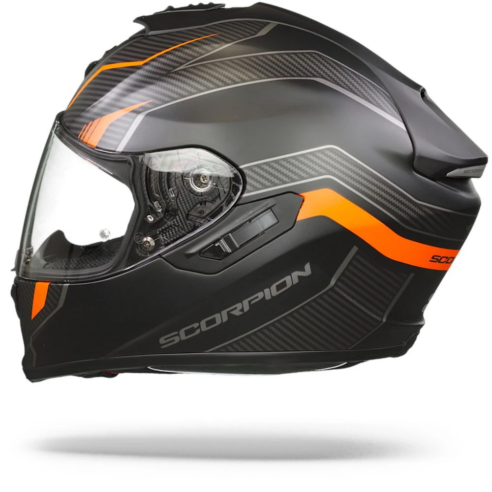 Scorpion EXO-1400 Air Fortuna Matt Black-Orange Full Face Helmet 8 Scorpion EXO-1400 Air Fortuna Matt Black-Orange Full Face Helmet - Image 6