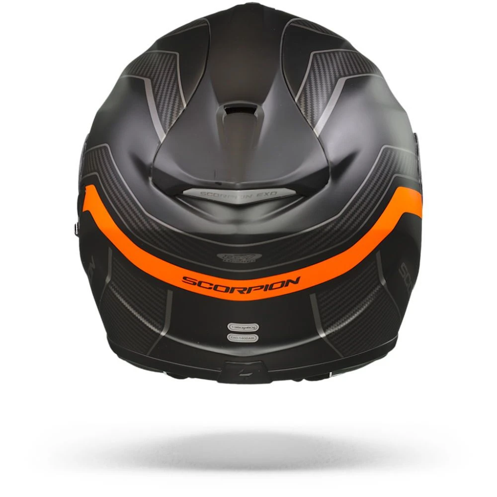 Scorpion EXO-1400 Air Fortuna Matt Black-Orange Full Face Helmet 7 Scorpion EXO-1400 Air Fortuna Matt Black-Orange Full Face Helmet - Image 5