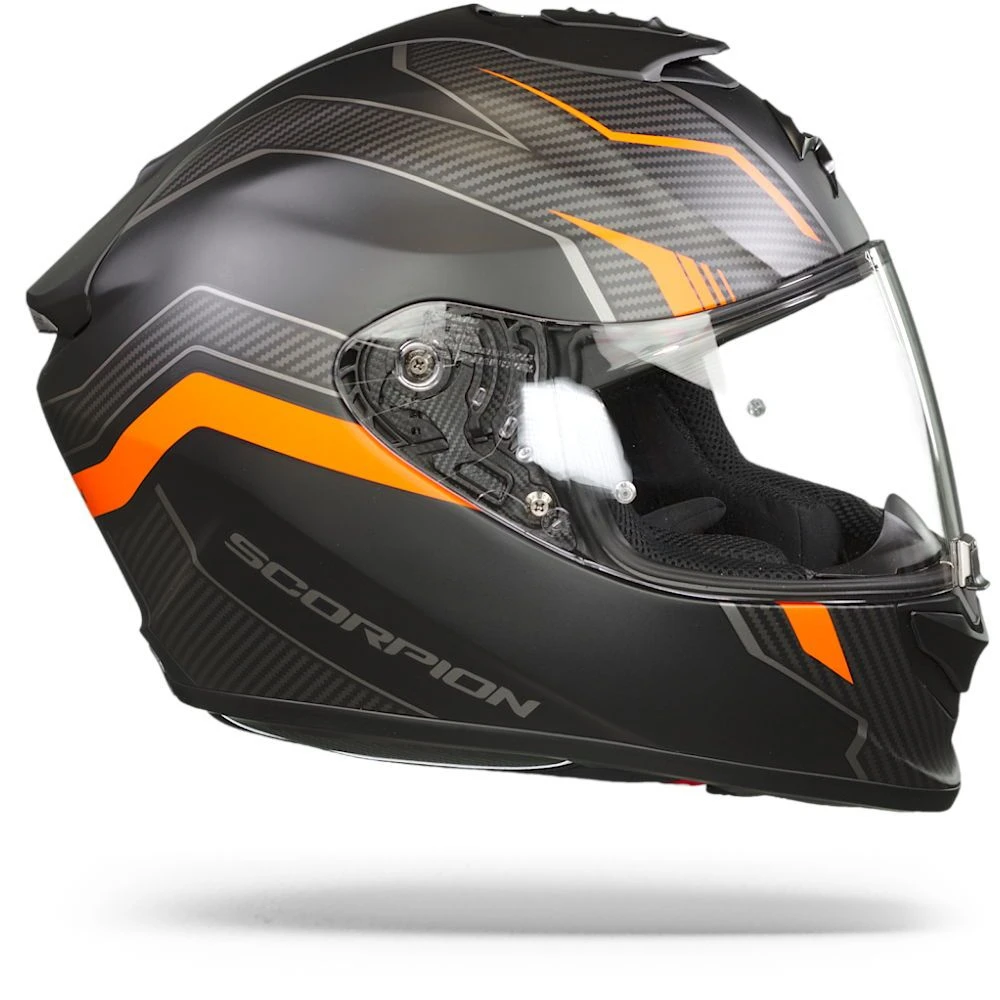 Scorpion EXO-1400 Air Fortuna Matt Black-Orange Full Face Helmet 6 Scorpion EXO-1400 Air Fortuna Matt Black-Orange Full Face Helmet - Image 4