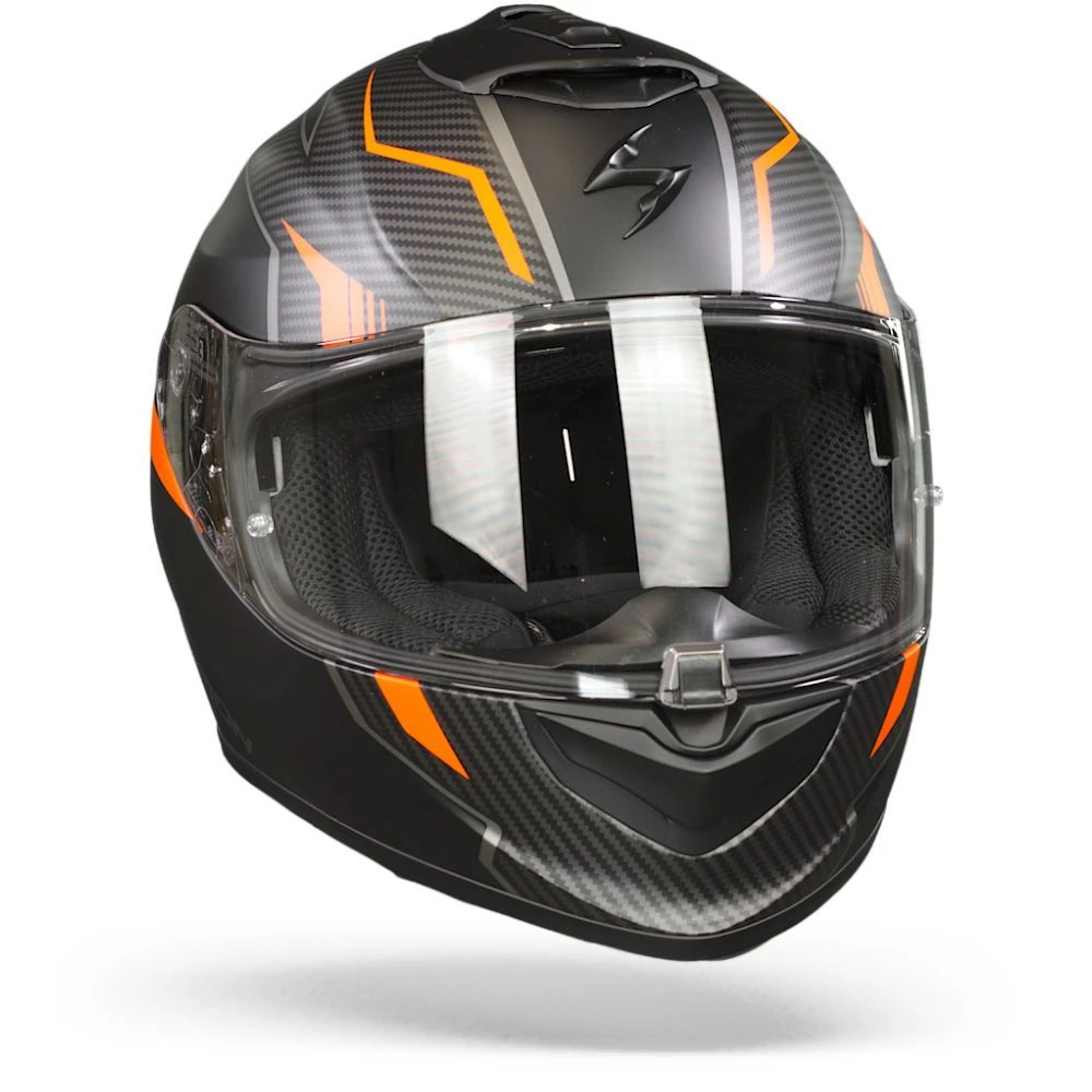 Scorpion EXO-1400 Air Fortuna Matt Black-Orange Full Face Helmet 5 Scorpion EXO-1400 Air Fortuna Matt Black-Orange Full Face Helmet - Image 3