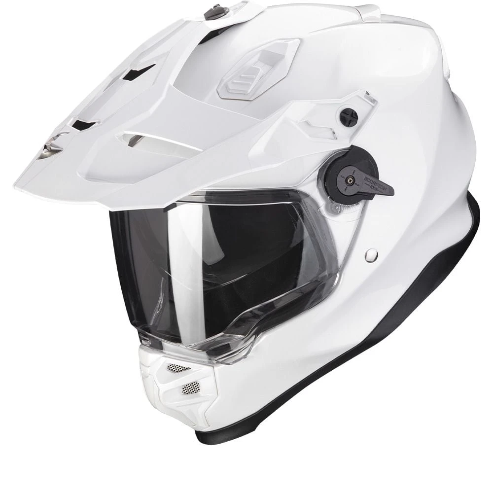Scorpion ADF-9000 Air Solid Pearl White Adventure Helmet 3 Scorpion ADF-9000 Air Solid Pearl White Adventure Helmet