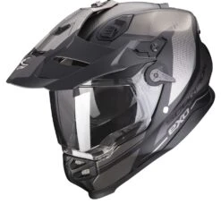 Scorpion ADF-9000 Air Trail Matt Black-Silver Adventure Helmet