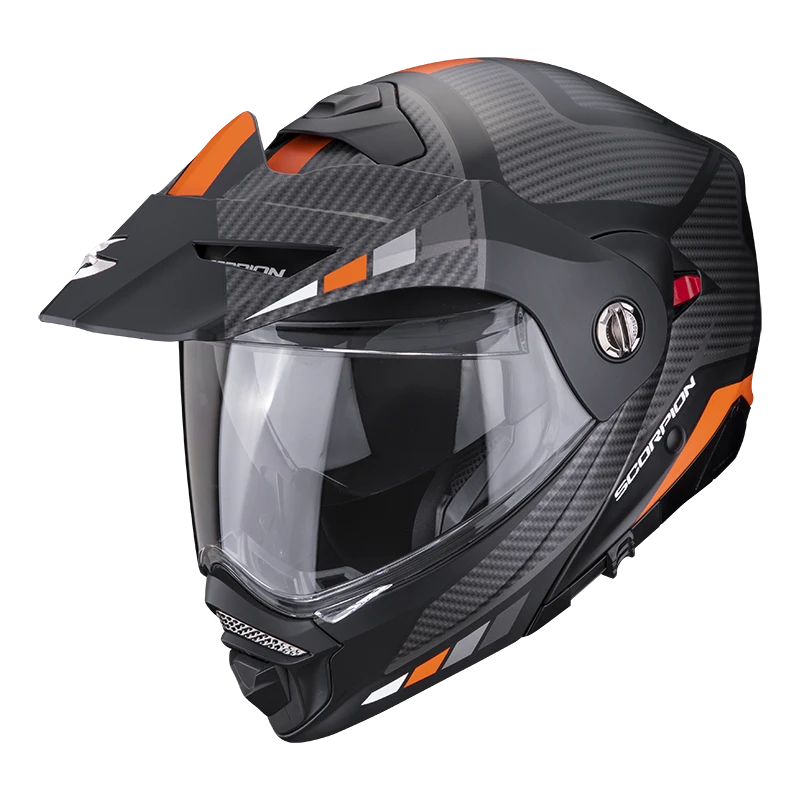 Scorpion ADX-2 Camino Matt Black-Silver-Orange Adventure Helmet 3 Scorpion ADX-2 Camino Matt Black-Silver-Orange Adventure Helmet