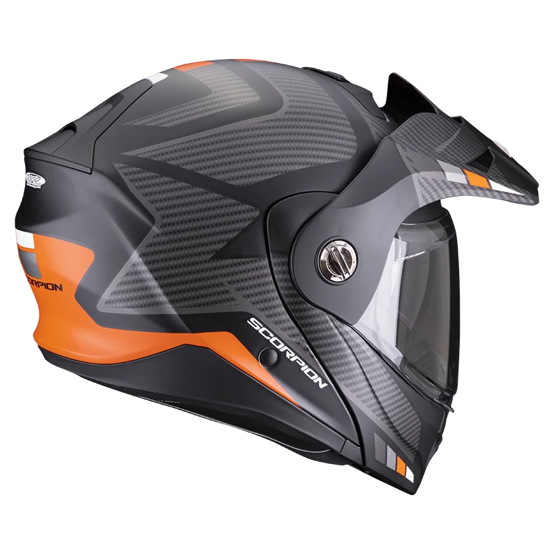 Scorpion ADX-2 Camino Matt Black-Silver-Orange Adventure Helmet 4 Scorpion ADX-2 Camino Matt Black-Silver-Orange Adventure Helmet - Image 2