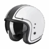 Scorpion Belfast Evo Retrol Matt White-Silver Jet Helmet -Scorpion scorpion belfast evo retrol matt white silver