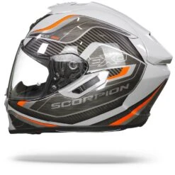 Scorpion EXO-1400 Air Attune Grey-Black-Red Full Face Helmet -Scorpion scorpion exo 1400 air attune grey black red.11