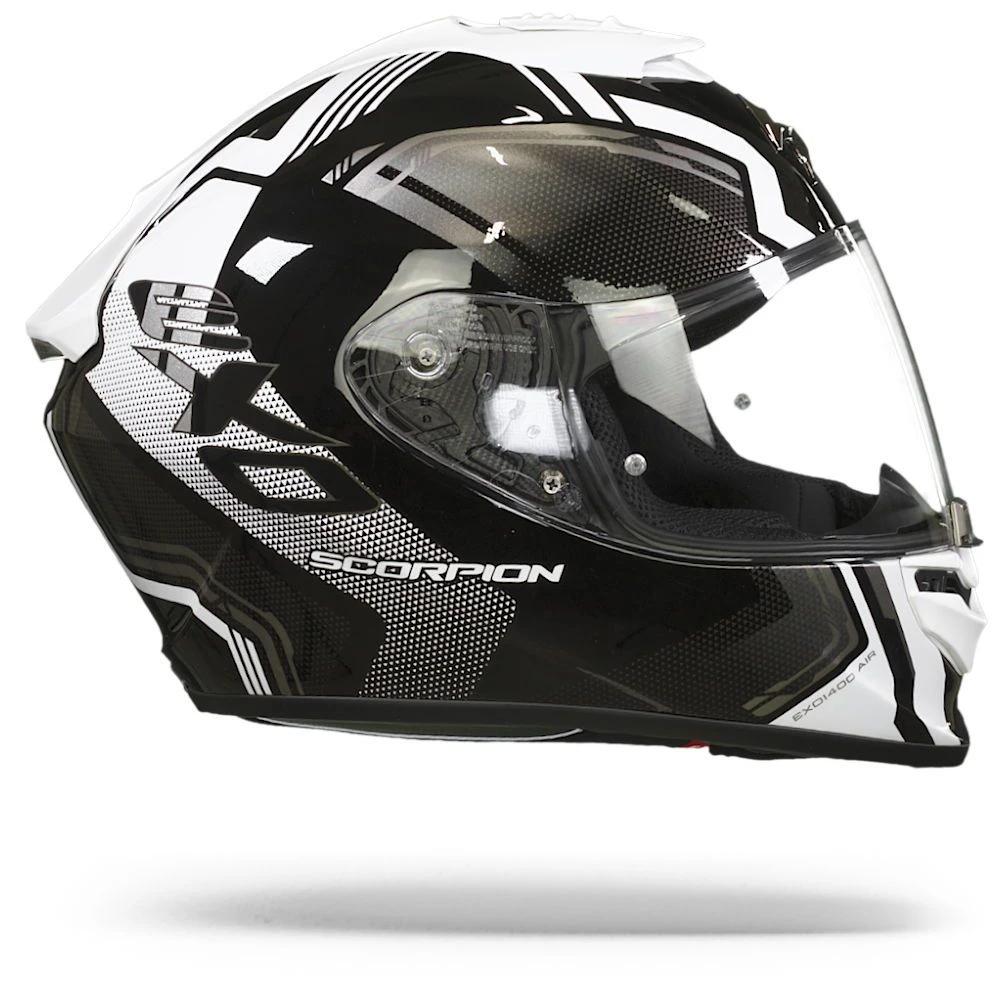 Scorpion EXO-1400 Air Corsa Black-White Full Face Helmet 6 Scorpion EXO-1400 Air Corsa Black-White Full Face Helmet - Image 4