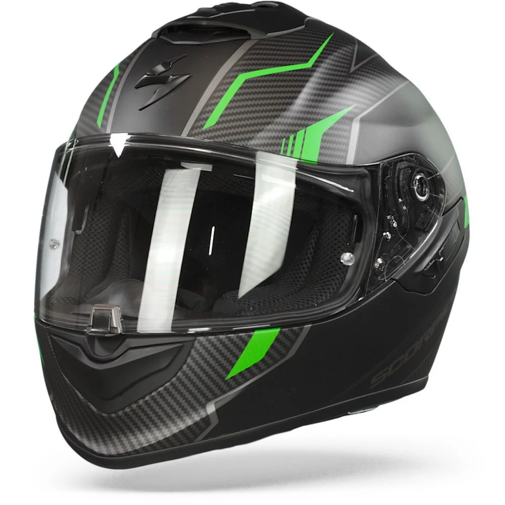 Scorpion EXO-1400 Air Fortuna Matt Black-Green Full Face Helmet 3 Scorpion EXO-1400 Air Fortuna Matt Black-Green Full Face Helmet