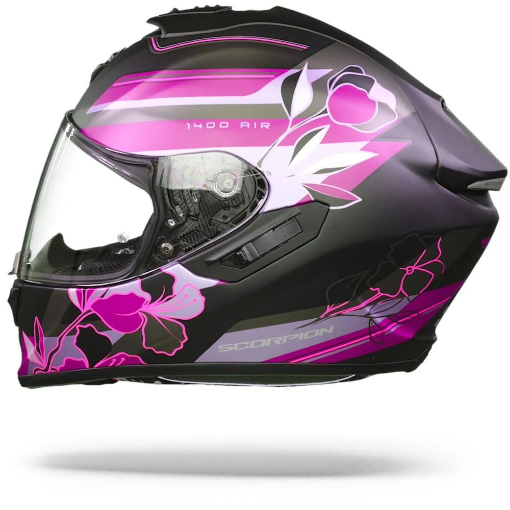 Scorpion EXO-1400 Air Gaia Matt Black-Pink Full Face Helmet 8 Scorpion EXO-1400 Air Gaia Matt Black-Pink Full Face Helmet - Image 6