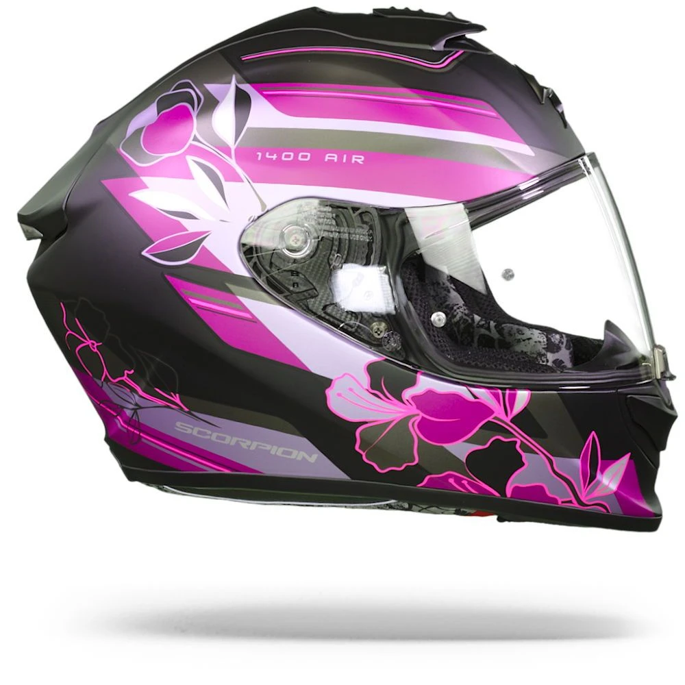 Scorpion EXO-1400 Air Gaia Matt Black-Pink Full Face Helmet 6 Scorpion EXO-1400 Air Gaia Matt Black-Pink Full Face Helmet - Image 4