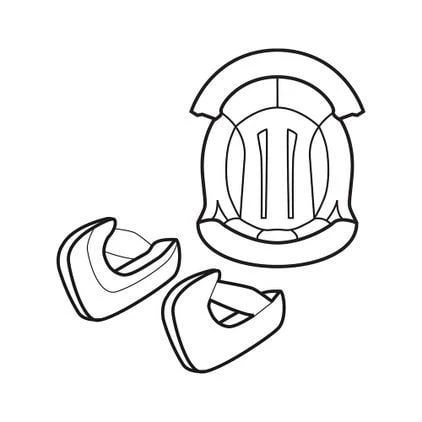 Scorpion EXO-1400 Print Liner Set V2 3 Scorpion EXO-1400 Print Liner Set V2