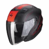 Scorpion EXO-230 Condor Matt Black-Red Jet Helmet