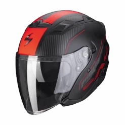 Scorpion EXO-230 Condor Matt Black-Red Jet Helmet