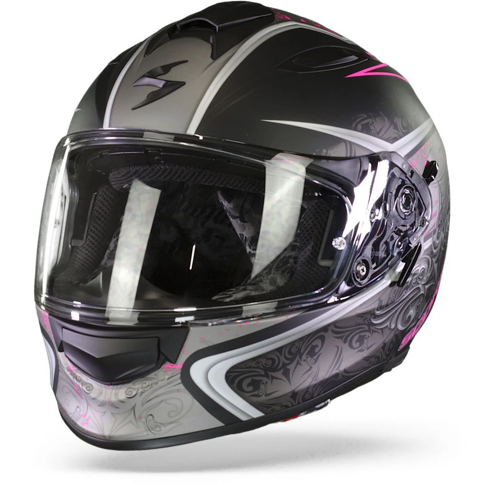 Scorpion EXO-491 Run Matt Black Pink Full Face Helmet 3 Scorpion EXO-491 Run Matt Black Pink Full Face Helmet