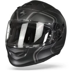 Scorpion 13 Scorpion EXO-491 West Matt Black Silver Full Face Helmet