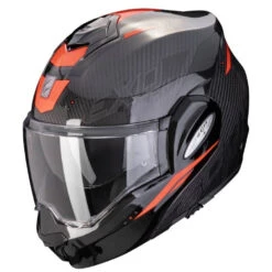 Modular Motorcycle Helmet Scorpion Exo-tech Evo Carbon Rover