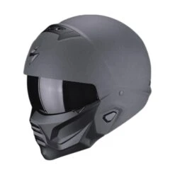 Motorcycle Helmet Jet Scorpion Exo-Combat II Graphite ECE 22-06