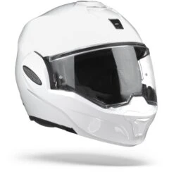 Scorpion EXO-Tech Solid White Modular Helmet -Scorpion scorpion exo tech white glossy.33 1