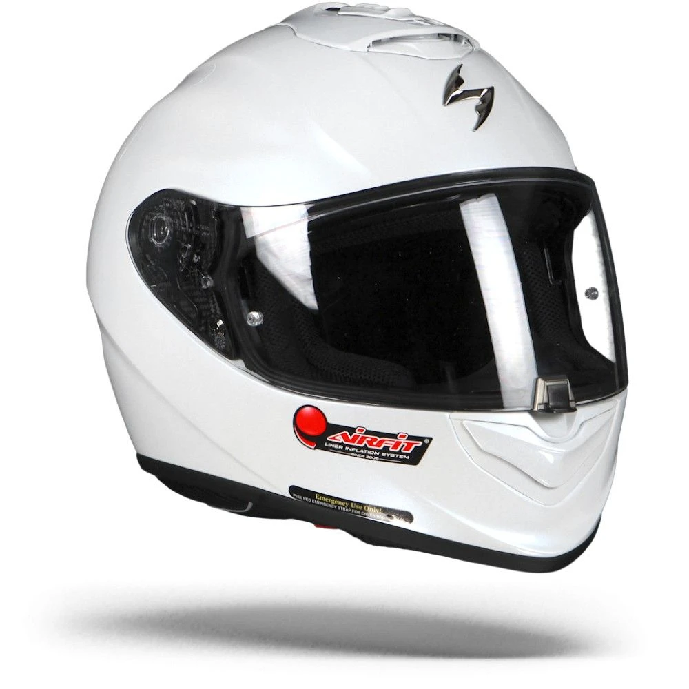 Scorpion EXO-1400 Air Solid Pearl White Full Face Helmet 7 Scorpion EXO-1400 Air Solid Pearl White Full Face Helmet - Image 5