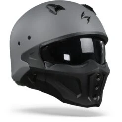 Scorpion Covert-X Solid Cement Grey Matt Jet Helmet