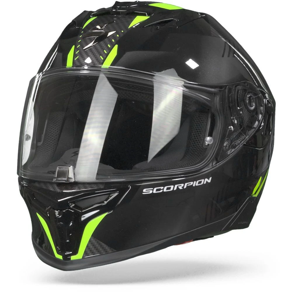 Scorpion EXO-520 Air Laten Black Neon Yellow Full Face Helmet 3 Scorpion EXO-520 Air Laten Black Neon Yellow Full Face Helmet