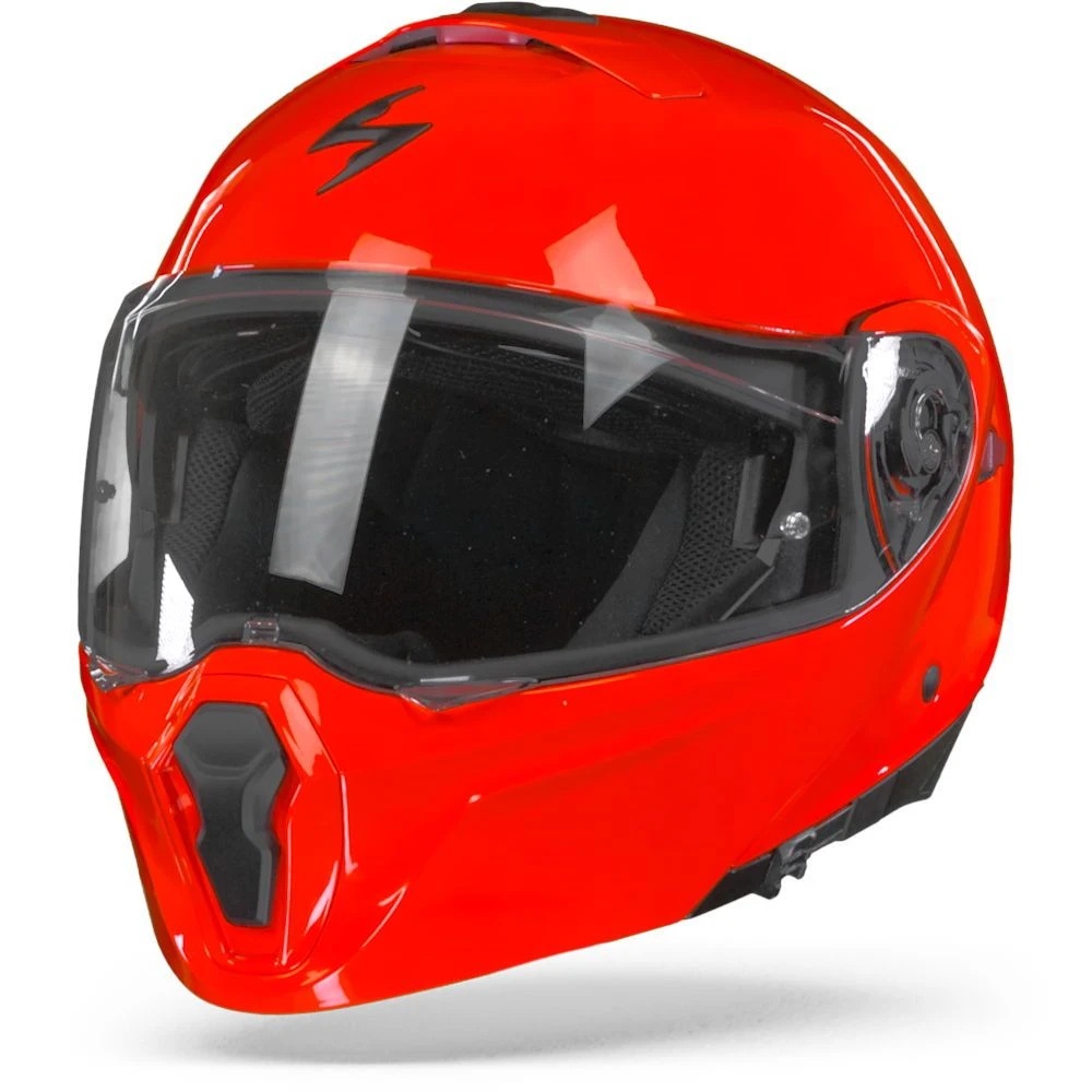 Scorpion EXO-930 Solid Neon Red Modular Helmet 3 Scorpion EXO-930 Solid Neon Red Modular Helmet
