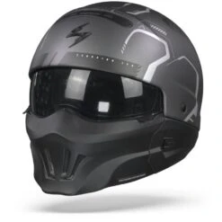 Scorpion EXO-Combat Evo Ram Matt Matt Dark Grey Silver Multi Helmet